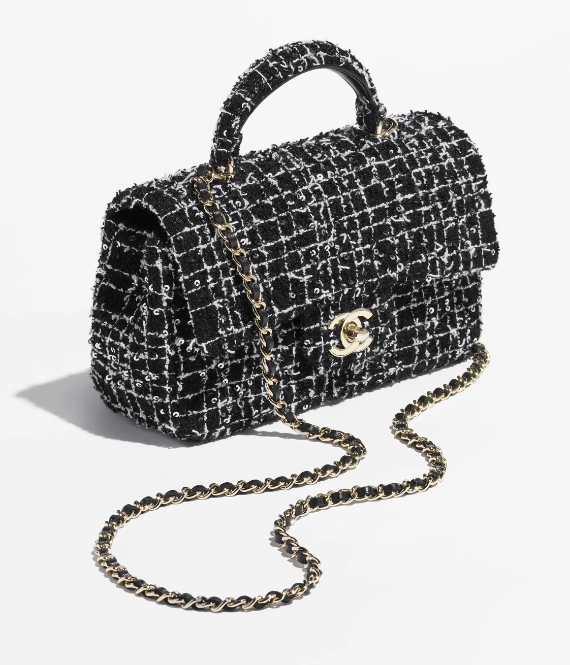 MINI FLAP BAG WITH TOP HANDLE